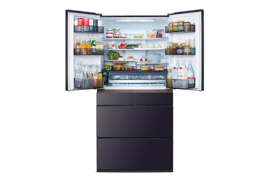 Tủ Lạnh Hitachi 6 cánh Inverter 670 lít R-GW670TV