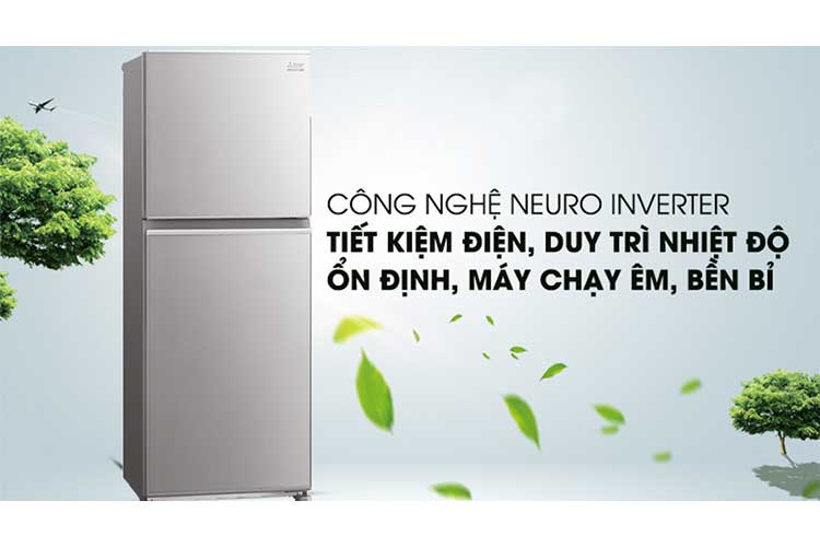 Tủ lạnh 2 cửa Mitsubishi Inverter MR-FX47EN-GSL