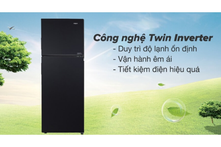 Tủ lạnh ngăn đông trên Aqua AQR-T352FA(FB)