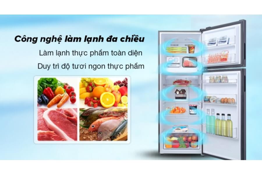 Tủ lạnh ngăn đông trên Aqua AQR-T376FA(FB)