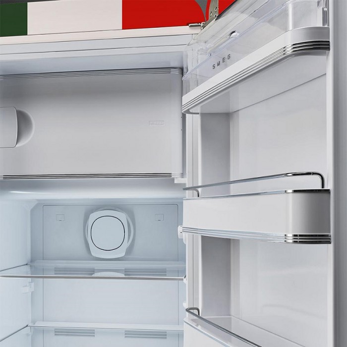 Tủ lạnh SMEG cửa đơn, độc lập, cửa mở phải, cờ Ý, 50’S STYLE FAB28RBL3 535.14.537