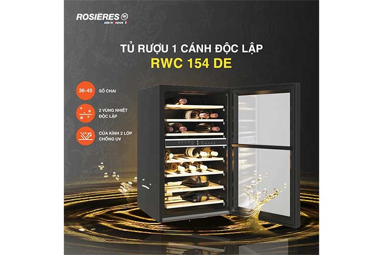 Tủ rượu độc lập Rosieres RWC154DE