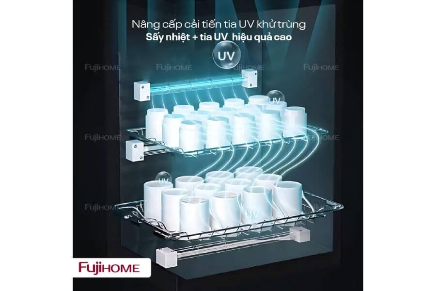 Tủ sấy chén bát tiệt trùng Fujihome DD128