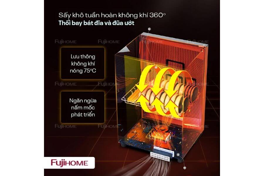 Tủ sấy chén bát tiệt trùng Fujihome DD42