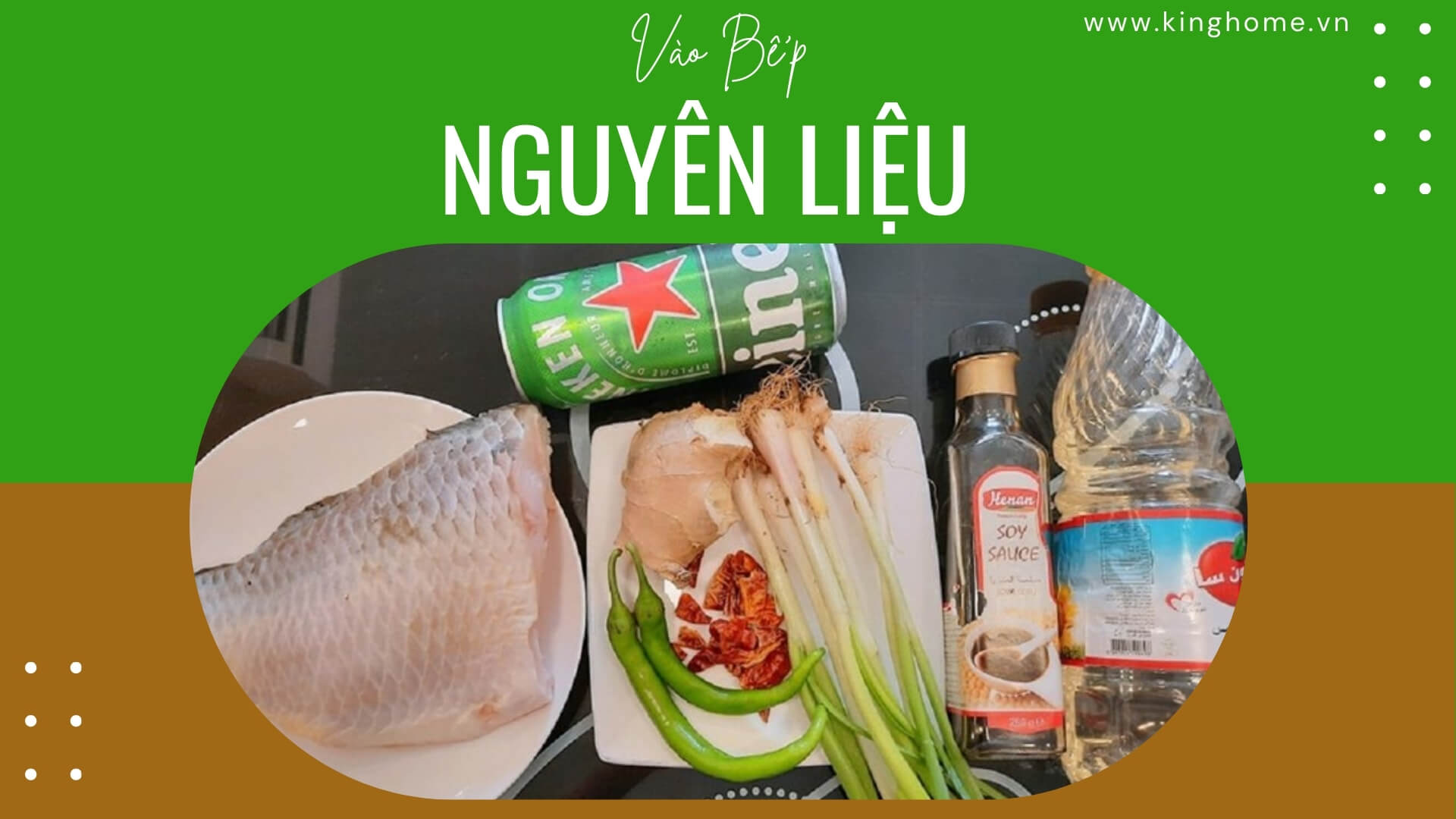 Nguyên liệu Cá chép hấp bia sốt ớt cay