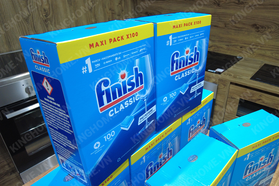 Viên rửa bát Finish Classic 100 Viên - Không mùi