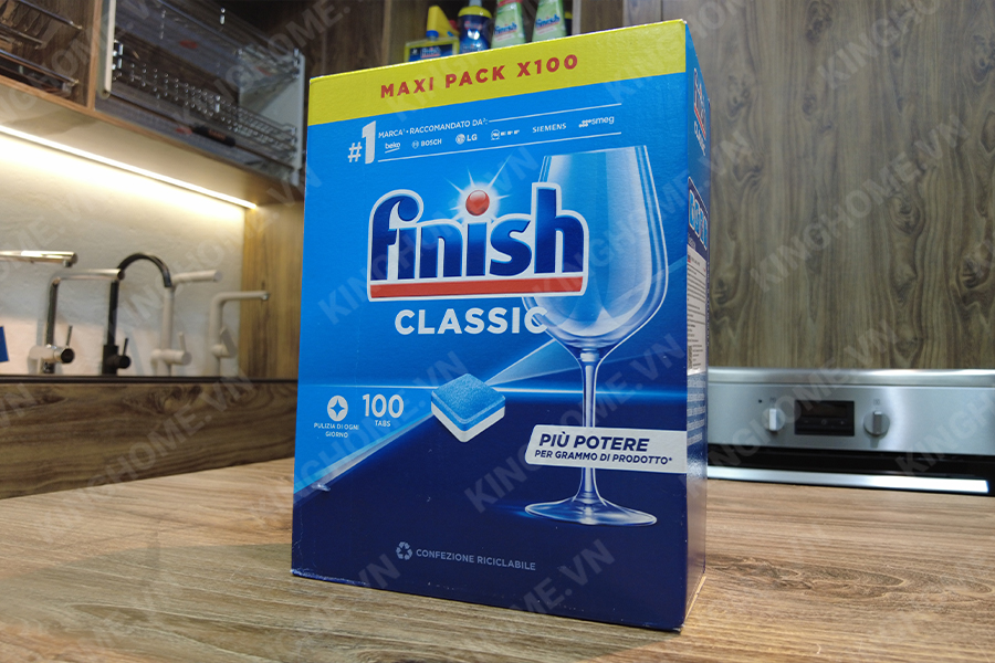 Viên rửa bát Finish Classic 100 Viên - Không mùi