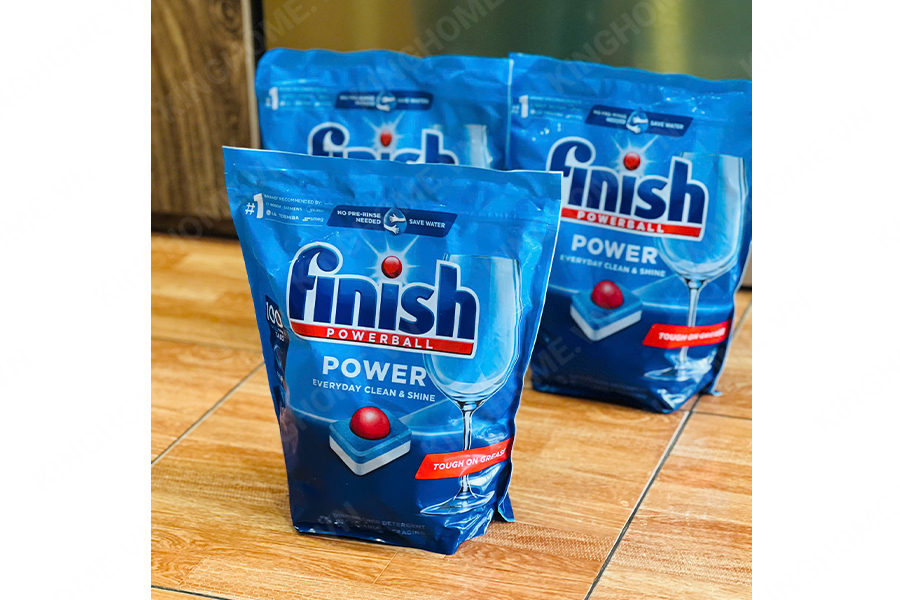 Viên rửa bát Finish Powerball All in one max  100 viên ( Dạng túi )