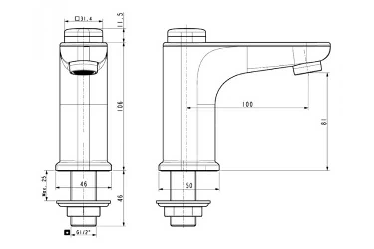 Vòi lavabo lạnh American Standard WF-T823