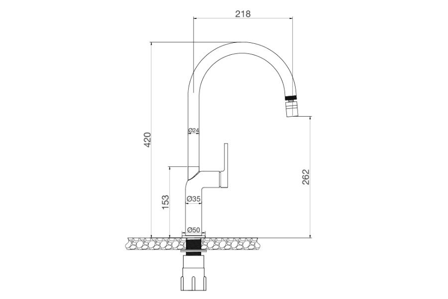 Vòi rửa chén nóng lạnh Malloca K2202CR