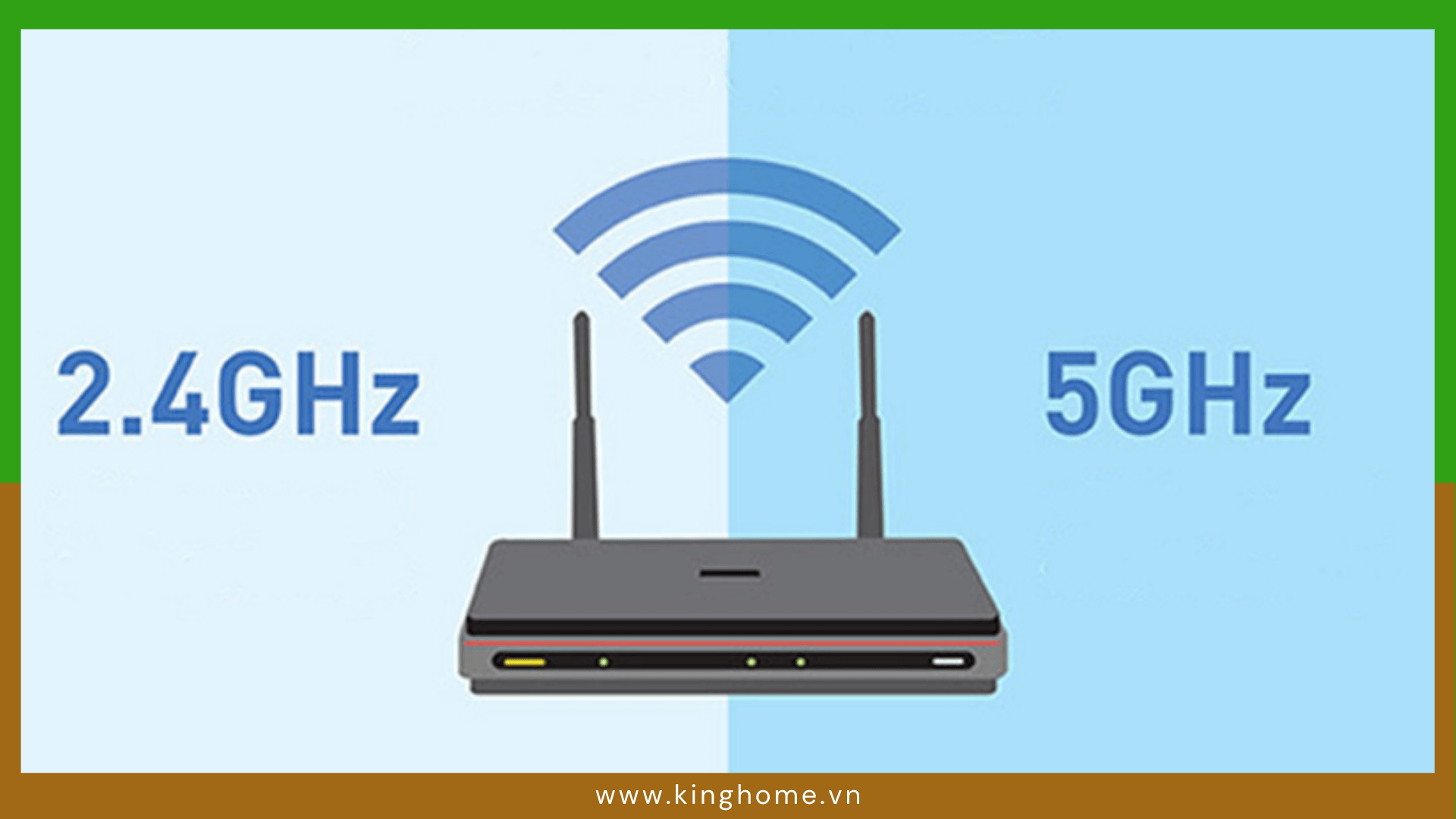 Trường hợp nào nên chọn 2.4GHz và 5GHz