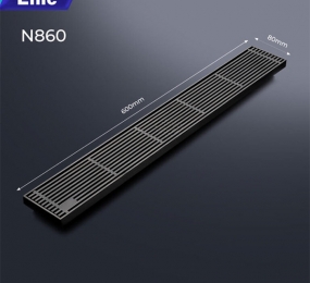 Phễu thoát sàn cao cấp Enic N860-GREY size 8x60 cm