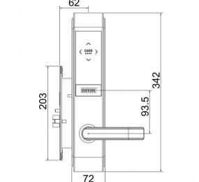 Khóa khách sạn Giovani GSL-157C138T