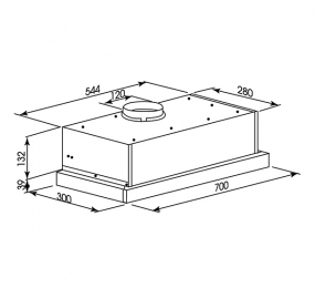 Máy hút mùi âm tủ Kocher K-6270BL