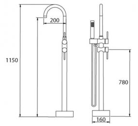 Sen bồn tắm cao cấp Korest KB2607