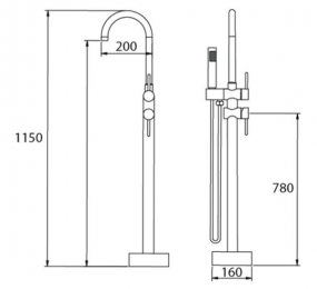 Sen bồn tắm cao cấp Korest KB2607B