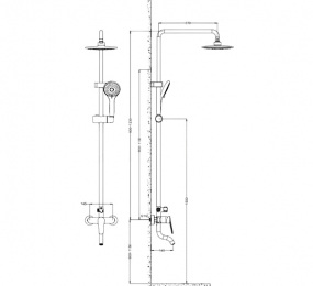 Bộ sen tắm cây Korest K1100