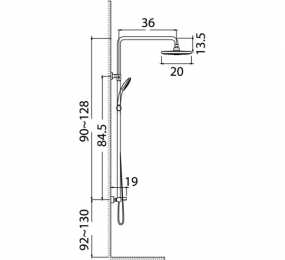 Bộ sen tắm cây Korest K1109