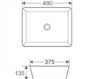 Chậu rửa lavabo đặt bàn Korest CKR58