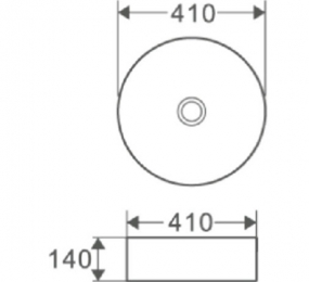 Chậu rửa lavabo đặt bàn Korest CKR304C