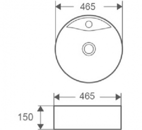 Chậu rửa lavabo đặt bàn Korest CKR5210