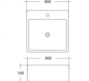 Chậu rửa lavabo đặt bàn Korest CKR5214