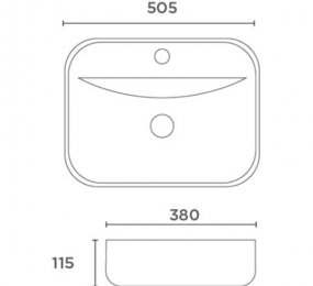 Chậu rửa lavabo đặt bàn Korest CKR7122