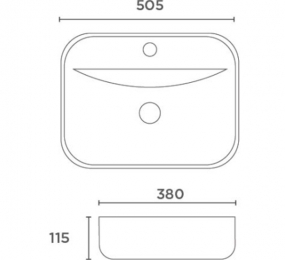 Chậu rửa lavabo đặt bàn Korest CKR7122B