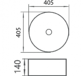 Chậu rửa lavabo đặt bàn Korest CKR304A