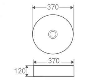 Chậu rửa lavabo đặt bàn Korest CKR303B