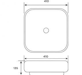 Chậu rửa lavabo bán âm bàn CKR7113