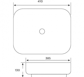 Chậu rửa lavabo bán âm bàn CKR7114