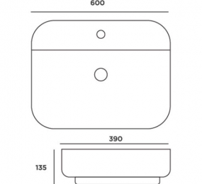 Chậu rửa lavabo bán âm bàn CKR7117