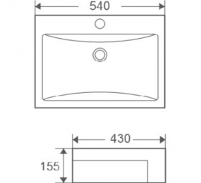 Chậu rửa lavabo dương vành CKR151