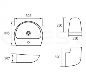 Chân chậu rửa lavabo Korest CKR6606AVC