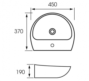 Chậu rửa lavabo treo tường Korest CKR6688AVI