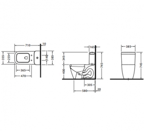 Bồn cầu Hafele Duravit 588.45.450