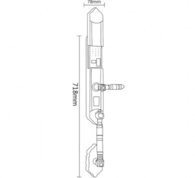 Khóa điện tử đại sảnh Hyundai HY-SLC8820 GOLD