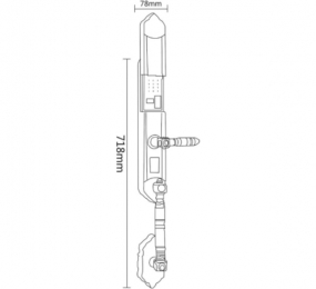 Khóa điện tử đại sảnh Hyundai HY-SLC8820 BRONZE 