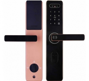 Khóa cửa gỗ điện tử Hubert HB CG75 ROSE GOLD