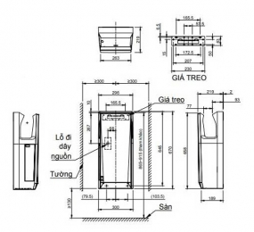 Máy sấy tay Inax JT-2162