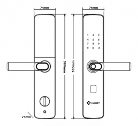 Khóa dự án điện tử Hubert HB CGDA05 - Chống Cháy