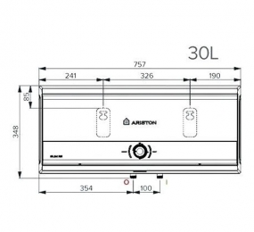 Máy nước nóng gián tiếp Ariston SLIM3 SL3 30 R