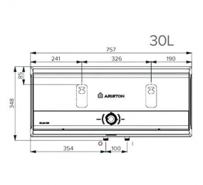 Máy nước nóng gián tiếp Ariston SLIM3 30 RS – 30 Lít