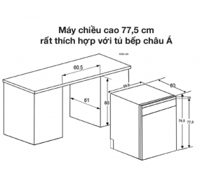 Máy rửa chén Spelier SP 14 DW-775B