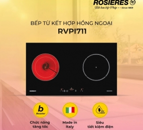 Bếp kết hợp 1 từ 1 hồng ngoại âm bàn Rosieres RVPI711