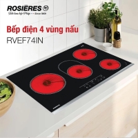 Bếp hồng ngoại 4 vùng nấu âm bàn Rosieres RVEF74IN