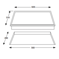 Bếp từ 3 vùng nấu âm bàn Rosieres RISD3BC