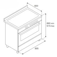 Bếp từ kết hợp lò nướng Bertazzoni HER95I1ENET