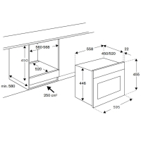 Lò vi sóng kết hợp nướng Bertazzoni F457PROMWTX